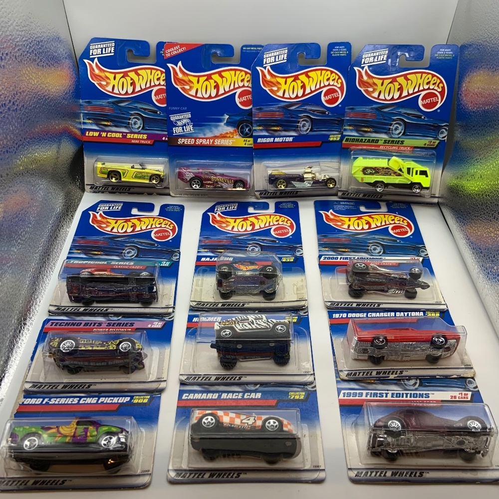 Vintage Mattel Hot Wheels 90s and 2000s Collectible Cars Lot of 13 SEALED!